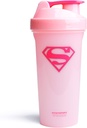 Smartshake Lite Justice League Protein Shaker garrafa 800ml – DC Comics garrafa de água, BPA à prova de vazamento Free Gym Shaker e pó de proteína (Supergirl)