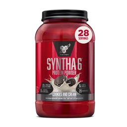 BSN SINTHA-6 Whey Protein Powder, Micellar Casein, Milk Protein Isolate Powder, Cookies e Creme, 28 Servings (Package May Vary)
