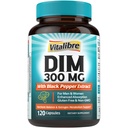 Suplemento DIM para Mulheres e Homens, Metabolismo de Estrogênio, Equilíbrio de Hormônios e Suporte de Menopausa, DIM 300 mg com Extrato de Pimenta Negra, Alta Absorção, 120 Cápsulas