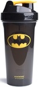 Smartshake Lite Justice League Protein Shaker Garrafa 800ml – DC Comics Water Garrafa, BPA Vazamento gratuito garrafa Shaker Gym para Shakes Protein e Protein Powder - Batman Logo