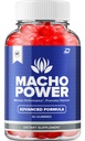Macho Power Gummies para homens – MachoPower masculino Gummies All-Natural Supplement, Power Macho Gummies Comentários (1 Pack - 60 Gummies)