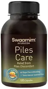 Piles Care Ayurvedic Suplementos Saudáveis para a Saúde da Mulher, 100% Natural - Sem Produtos Químicos Adicionados e Glúten Grátis, 120 Cápsulas