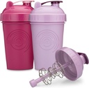GOMOYO 20-onça Shaker garrafa com misturador de ação-roda □ Copos Shaker com Citações Motivacionais □ Protein Shaker garrafa é BPA livre e lava-louças seguro □ Framboesa & Lavanda
