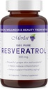 Merlot Resveratrol 500mg Cápsulas - 60 Count - Beauty Within AntiAging Supplement Non Gluten Free- Made in USA