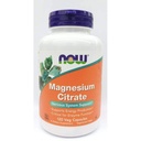 NOW Suplementos, Citrato de Magnésio, Função de Enzima*, Suporte do Sistema Nervoso*, 120 Cápsulas Veg