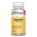 Solaray Iodine 500 mcg, Suplemento de iodo para apoio Adrenal saudável e tireóide, Energia, Metabolismo, e Foco, Iodeto de potássio, Vegan, 60-Dia de garantia dinheiro de volta, 90 Servings, 90 VegCaps