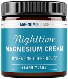 Loção de magnésio – Creme de magnésio noturno – Aplicar em Pernas, Braços ou tórax – Cloreto de magnésio tópico – EUA Feito e seguro para crianças (Ylang Ylang)