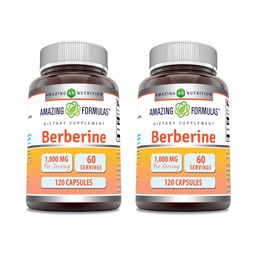 Fórmulas surpreendentes Berberine 1000mg Por Cápsulas de serviço Suplemento