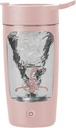 Garrafa de agitador elétrico, Blender garrafas para misturas de proteínas, Tritan, BPA Copo de misturador portátil, recarregável Shake Cups e Shakes de substituição de refeições, 22 oz (Pink)