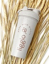 Eco-friendly Água & Protein Shaker garrafa feita com fibra de palha de trigo, Natural