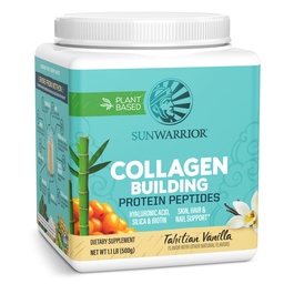 Vegan proteína do colágeno em pó à base de plantas - Minerals ácido hialurônico Biotin Soy livre de leite sem glúten NON-GMO - Vanilla 20 Servings - Colágeno construindo peptídeos por Sunwarrior