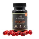 Krill Oil for Dogs - Vitality by Alpha Dog Nutrition - Reduz Alergias Cães, Coceira, & Shedding - Promove Pele Saudável e Revestimento