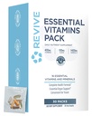 Revive MD Essential Pacotes Vitamina para Mulheres e Homens, Vitaminas Pack Daily Nutrient Supplement - Pacotes Multivitamínicos com Arjuna e Extrato de Açafrão Suporte Coração, Joint, & Saúde dos Órgãos