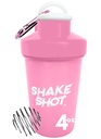 Rosa - 4 onças Mini Shaker garrafa para pré-treino, Creatina, Pequeno Scoop Suplementos (Não para proteínas) Clip & Shaker Ball