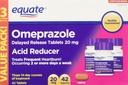 Equate Omeprazol 20 Milligram, Redutor de Ácido, Libertação Atrasada, 42 Comprimidos