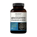 NatureBell Advanced Glucosamine Chondroitin & HSH - 240 Cápsulas - Complexo de suporte conjunto 10-em-1* - Inclui Ácido Hialurónico, Açafrão, Glucosamina, Colágeno e Mais