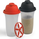 SIGNORA WARE Shaker Garrafas 17-ounce garrafa de plástico de proteína Shake para substituto de refeições Shakes & smoothies, bebidas, mistura de molhos e saladas, Margarita, & More