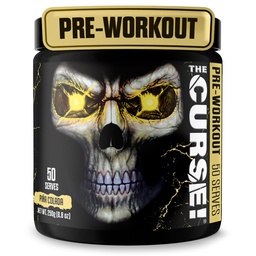 JNX SPORTS A Maldição! Pó pré-treino para homens e mulheres, cafeína, beta-alanina, creatina, L-citrulina, 50 Servings, Pina Colada Flavor – Aumentar a energia, força e foco