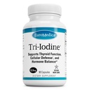 EuroMedica Tri-Iodina - Apoiar a saúde da tireóide - Equilíbrio de Hormônios Aids com Iodo Molecular da Kelp - Características Iodeto de potássio e Iodeto de Sódio - Suporte Cérebro & Energia - 12,5mg, 90 Cápsulas