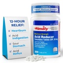 Redutor de ácido oportuno Famotidina 20mg - Anatcid Acid Reflux Medicina para alívio da azia e sintomas de indigestão ácida - 200 comprimidos