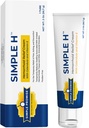 Promessa simples – Simples H Hemorrhoid Cream – Fórmula de absorção rápida suave com 28 Ingredientes potentes e sistema de entrega melhorado – Paraben-Free, Promove Conforto e alívio, 2 onças