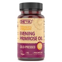 DEVA Vegan Evening Primrose Oil, Frio, Não refinado, 90 Cápsulas, 1-Pack