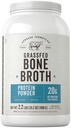 Carlyle Grass Fed Bone Broth Protein Powder (2,2 lb) 20g Protein - Pasture Created, Grain Free Supplement - Não-GMO & Gluten Free - Por Herbage Farmstead
