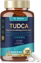Totaria TUDCA Bile Salts Suplemento de suporte ao fígado 1200mg, 120 Cápsulas, Cápsulas fáceis de engolir, para Fígado, Rim, Saúde da vesícula biliar