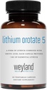 Orotato de lítio - 5mg de lítio elementar por cápsula vegetariana