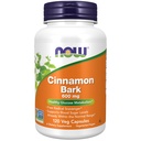 Now Supplements, Canela 600 mg, Projeto Não-GMO Verificado, Metabolismo Saudável da Glicose*, 120 Cápsulas Veg