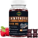 Gummies Shilajit para homens e mulheres - 1400mg, Puro Suplemento Himalaia, Alta em Minerais e Ácido Fulvico, Energia, Cérebro, Immunity Boost, Raspberry Melancia sabor