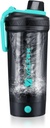 VOLTRX Shaker Garrafa, Misturador de Proteínas Elétricas Recarregáveis de gálio USB C, Copos de Shaker para Reabastecimento de Proteínas e Refeições, BPA Free, Made with Tritan, 24 oz