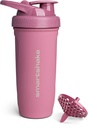 Smartshake Reforce garrafa Shaker de proteína de aço inoxidável - não isolado Unisex Gym Garrafa de Metal Shaker - 900 ml 30 onças - parafuso à prova de vazamento - DEHP & BPA livre (rosa profunda)