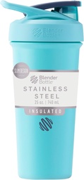 BlenderBottle Strada Sleek - Aço inoxidável - 25 onças. - Espuma do mar