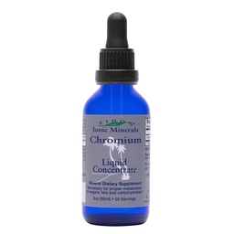 Eidon Ionic Minerals Concentrado de Chromium líquido - Ionic Chromium Supplement Drops, Suporta níveis de energia estável, All-Natural, Sem açúcar adicionado, Sem conservativos ou aditivos - 2 onças
