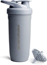 Smartshake Reforce garrafa Shaker de proteína de aço inoxidável 900 ml - 30 oz - tampa de parafuso à prova de vazamento - BPA Free - garrafa não isolada Unisex (Grey)