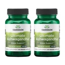 Swanson Ultimate Ashwagandha KSM-66 - Suplemento de ervas Suportando níveis de estresse saudável e relaxação - Fórmula natural para promover uma mente calma e relaxada - (60 cápsulas de legumes, 250mg cada) (2 pacote)