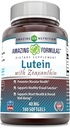 Fórmulas surpreendentes Lutein 40 mg com Zeaxantina 1600 mcg Suplemento Softgels Não-OGM Livre de Glúten . Made in USA (40 mg, 180, Count)