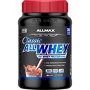 ALLMAX Classic AllWhey Whey Protein Powder, Chocolate, 2 lbs – 30g Protein per Scoop, Gluten Free, Baixo Açúcar, Alta Proteína, Suporta a recuperação muscular, Músculo Lean & Pós-treino, para homens e mulheres