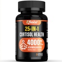 Suplemento de saúde de cortisol, 25-em-1 Redutor de cortisol para mulheres e homens, Suplementos de cortisol para com Ashwagandha, Rhodiola Rosea, L-Theanina, 3 Cápsulas