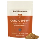 Cogumelos reais Cordyceps Mushroom Powder - Cordyceps Organic Powder Mushroom Energia e bem-estar Suporte - Rico em Beta Glucans - Não-GMO, Vegan Suplemento, 60 Servings