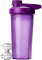 Sr. Garrafas Pen- Shaker para Misturas de Proteínas com Tampa Twist, 28 onças, Garrafa Purple Protein Shaker com Wire Whisk Ball, Mixer Garrafa