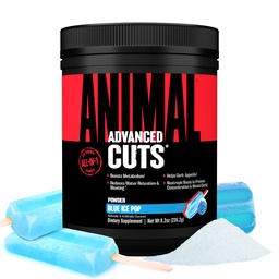 Cortes de animais Pó termogênico de queimador de gordura - Perda de peso para mulheres e homens para o metabolismo, energia, foco e suporte cerebral nootrópico com cetonas Apetite Supressor - Blue Ice Pop Flavor