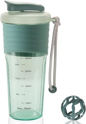 Garrafa de agitador de proteína,Esportes Blender garrafas para misturas de proteína com Whisk Ball,Mixer garrafa,Portable pré-treino Whey Protein Bebida Shaker Cup,Midnight Blue