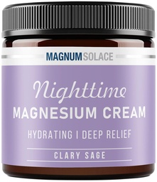 Loção de magnésio – Creme de magnésio à noite – Aplicar nas pernas, braços ou peito – Cloreto de magnésio tópico – EUA Feito e seguro para crianças (Clary Sage)