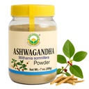 BASIC AYURVEDA Ashwagandha Powder Força de suporte □ Stress Relief Herbal Supplement □ Imunidade □ Sem aditivos □ Superalimento adaptogênico para smoothies, shakes & Wellness □ 7.05 Oz (200 gm)