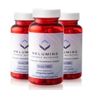 Relumins L-Glutationa Supplement Complex – Bem-Estar Presente para a Mãe - A Glutationa Mais Reduzida do Mundo 1000mg com Ácido Alfa Lipoico para Pele Mais Suave e Brilhante, Made in USA – 60 Caps x 3 Bots