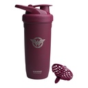 Smartshake DC COMICS Reforce garrafa Shaker de proteína de aço inoxidável 900 ml - 30 oz - tampa de parafuso à prova de vazamento - BPA Free - Unisex - Não isolado - Wonder Women Logo
