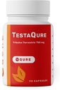 TestaQure Testosterona Suplemento para Homens - Testosterona Booster aumenta a potência masculina e massa muscular - resistência, resistência, energia e humor Enhancer - 90 Cápsulas Vegan & Soy-Free