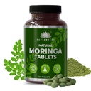 SAPTAMVEDA Natural Moringa Tablets, Drumstick Leaf Tablets (120 Tablets) - 500mg Cada □ Natural Multi-Vitamina Rico em Anti-Oxidante, Immunity Booster